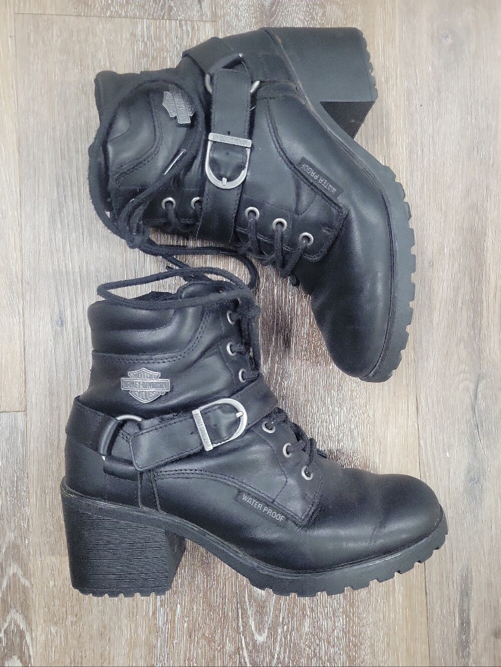 Harley Davidson Howell Lace up Ankle Boots Size Womens 9 Waterproof